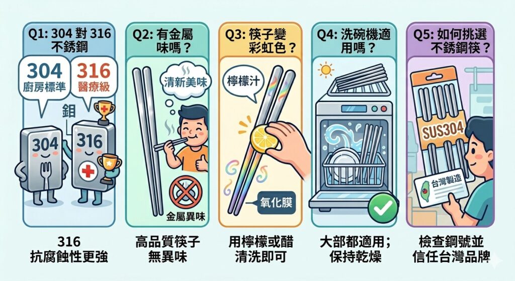不銹鋼筷常見問題 FAQ 