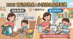 🏷️ 2026開學必備神隊友!【小孩姓名貼標籤機】選購全攻略:告別東西弄丟的噩夢,寶貝物品不再「集體失蹤」!🎒✨ 5 Gemini Generated Image yipl8byipl8byipl